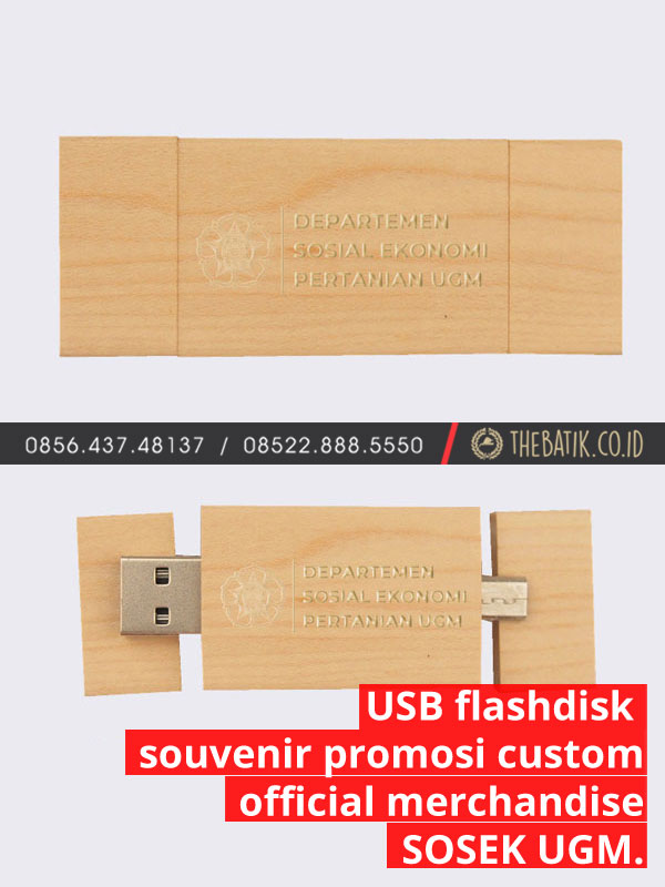 Flashdisk USB Souvenir Promosi Custom Official Merchandise Departemen Sosial Ekonomi Fakultas Pertanian UGM Yogyakarta