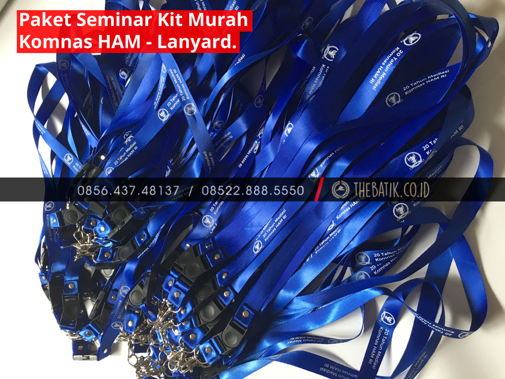 Paket Seminar Kit Murah Unik : Lanyard, ID Card Merchandise Resmi Semiloka KOMNAS HAM