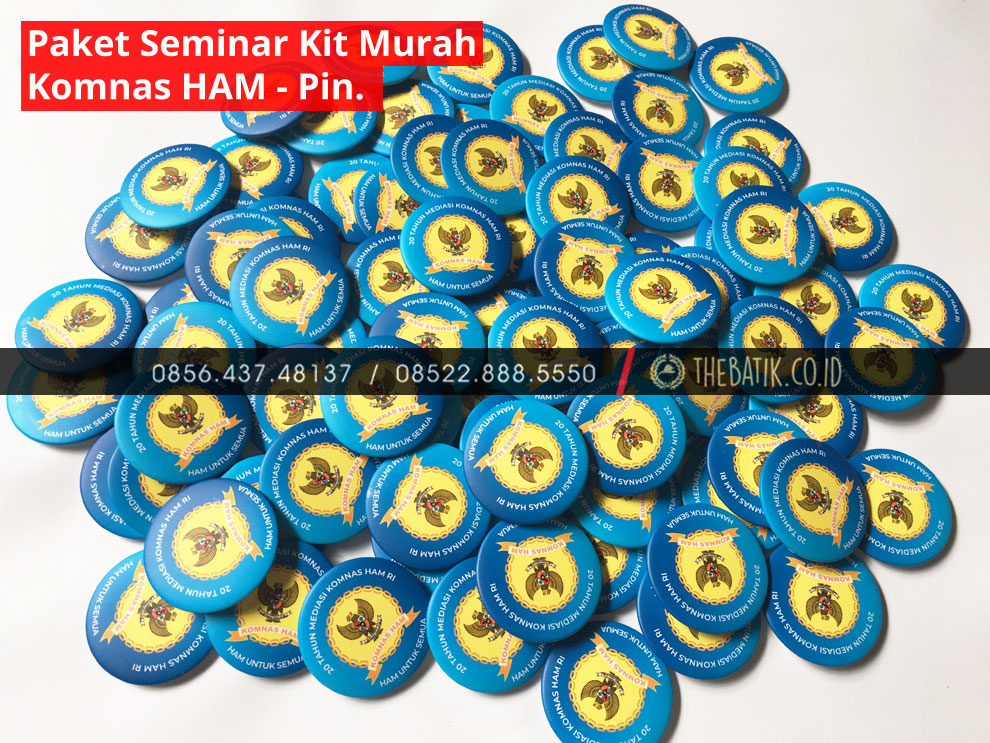 Paket Seminar Kit Murah Unik : Pin Merchandise Resmi Semiloka KOMNAS HAM