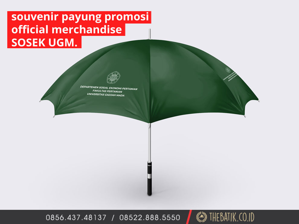Payung Souvenir Promosi Official Merchandise Departemen Sosial Ekonomi Fakultas Pertanian UGM Yogyakarta