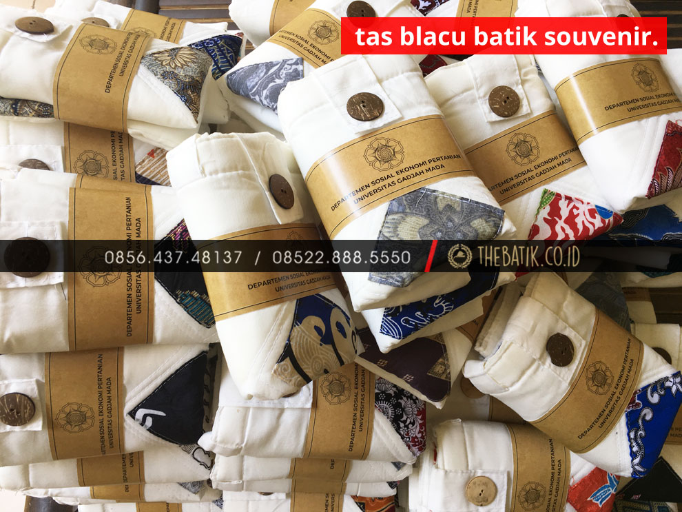 Tas Blacu Batik Souvenir Murah Kampus Jurusan SOSIAL EKONOMI PERTANIAN UGM - Harga Pabrik Konveksi Pengrajin Produsen
