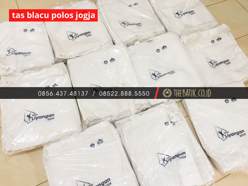 Harga Pabrik Konveksi Totebag Tas Kain Blacu Polos Grosir Murah Balai Arkeologi Jogja SITUS PURBAKALA LIYANGAN