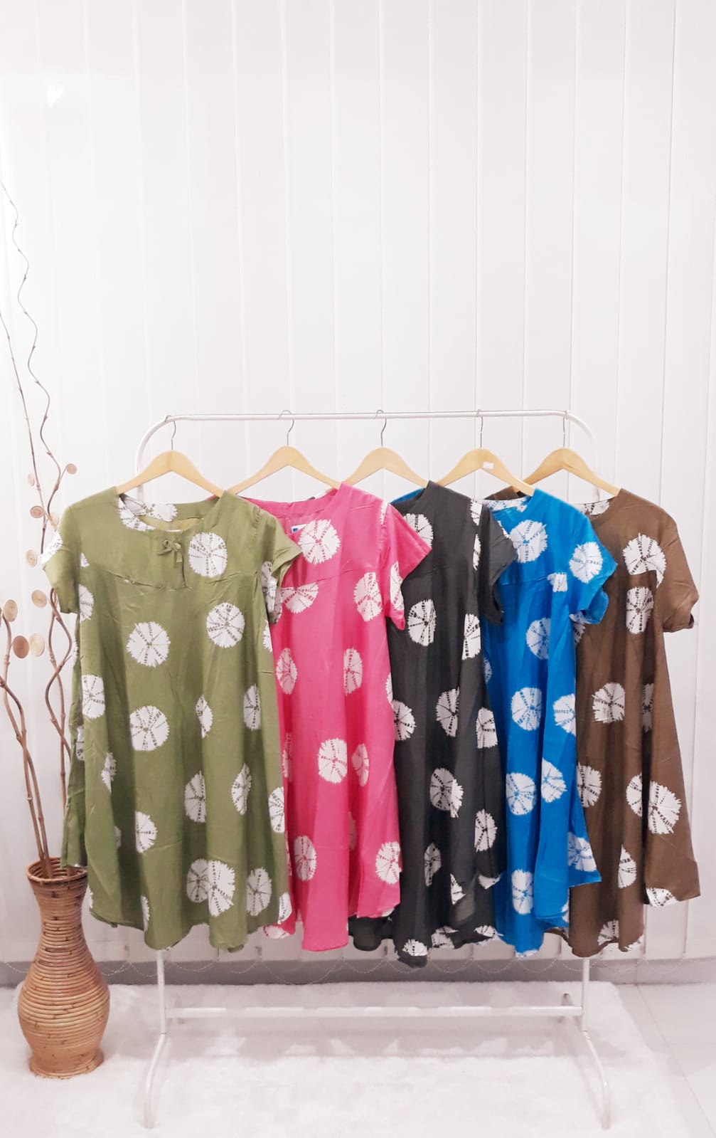 Baju Daster Batik Jumbo Lengan Pendek Pekalongan Seri Grosir