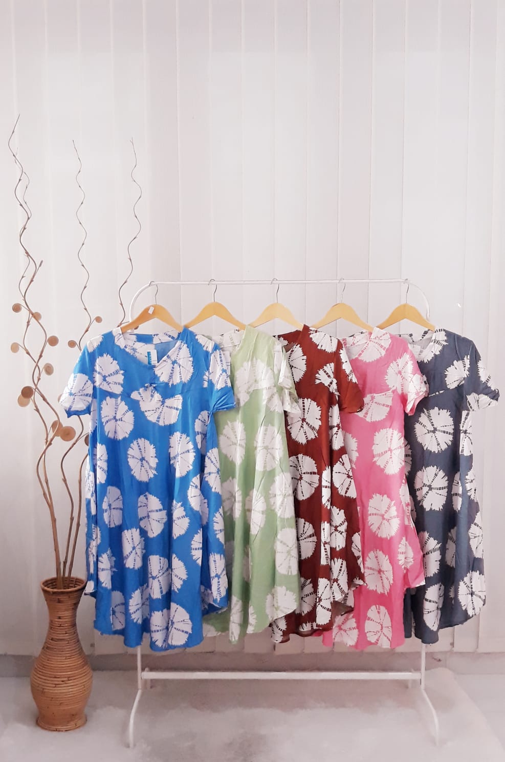 Baju Daster Batik Jumbo Lengan Pendek Pekalongan Seri Grosir