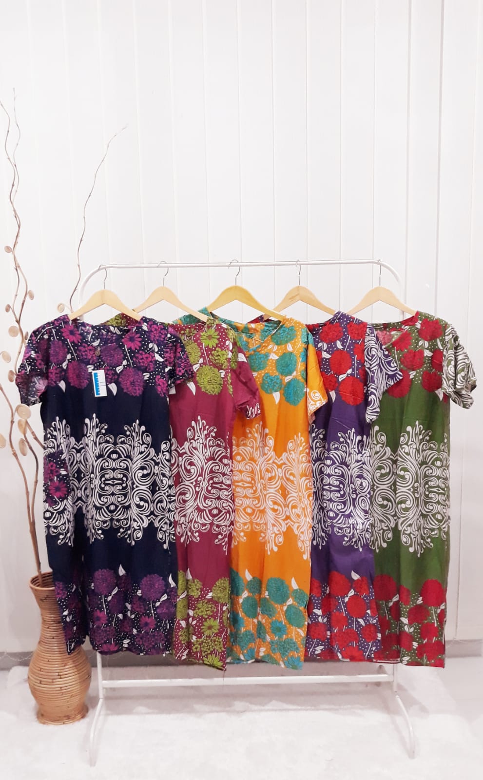 Baju Daster Batik Murah Lengan Pendek Grosiran Seri Pekalongan