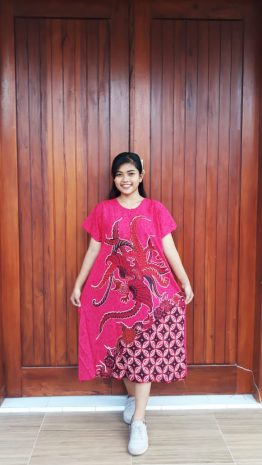 Baju Daster Batik Ratu Busana Lengan Pendek Adem Rayon Pekalongan