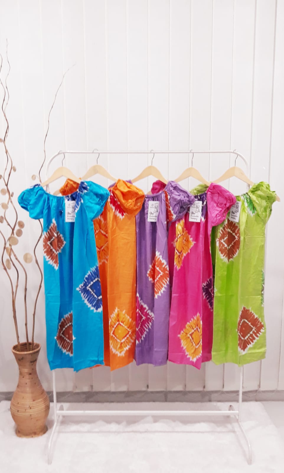 Baju Daster Batik Remaja Modern Model Lengan Balon Bahan Rayon