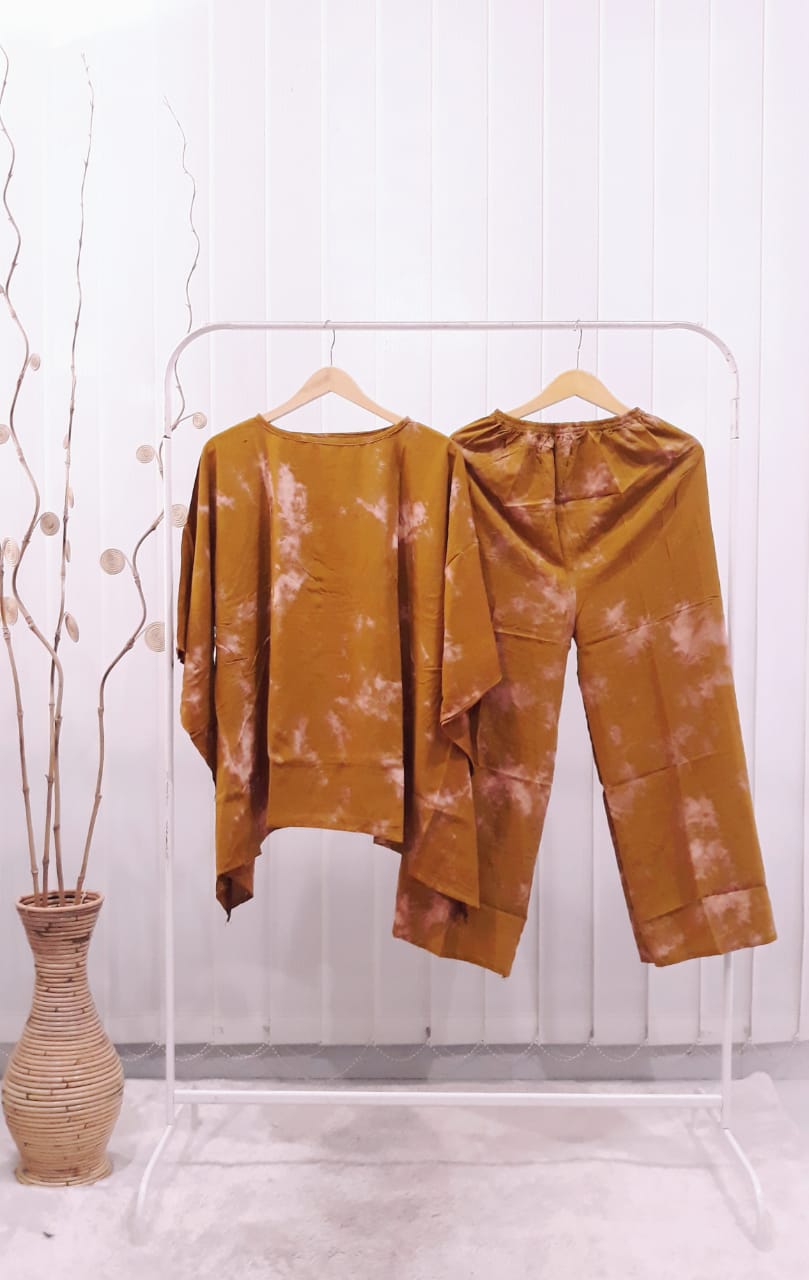 Baju Daster Batik Setelan Celana Panjang Oblong Rayon Jumputan