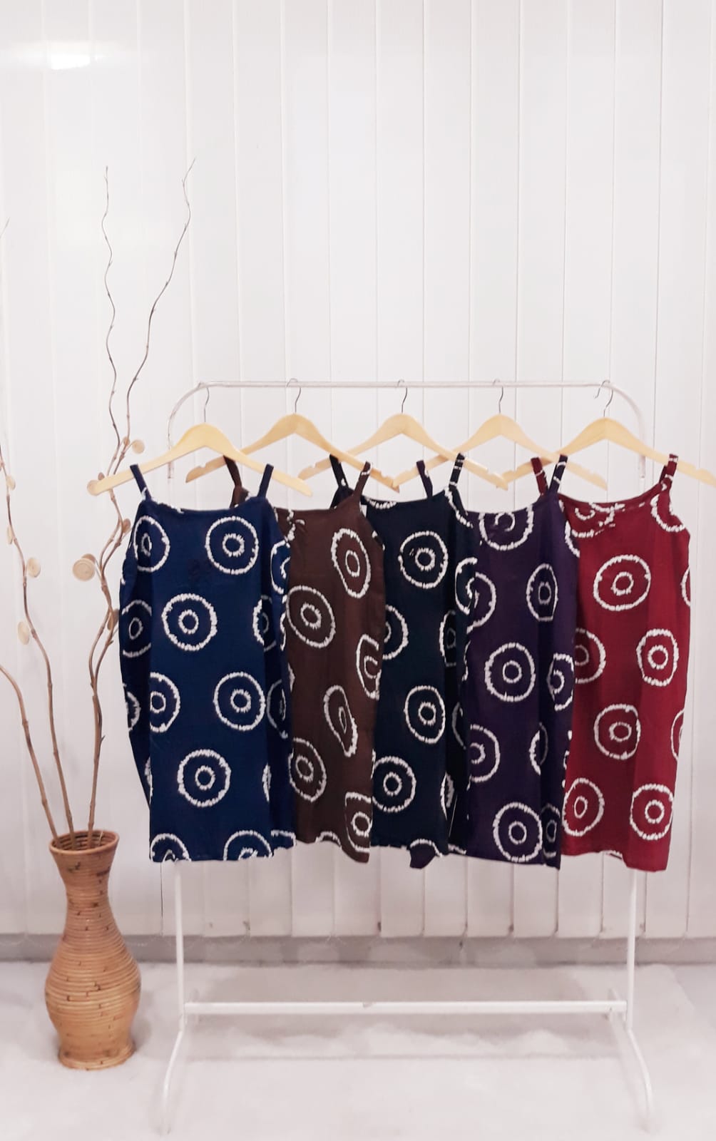 Baju Daster Gandul Karet Pendek Yukensi Batik Jumputan Rayon Pekalongan