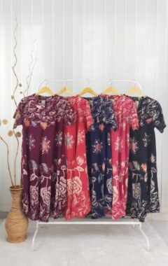 Baju Daster Klok Payung Pakaian Tidur Piyama Wanita Batik Rayon