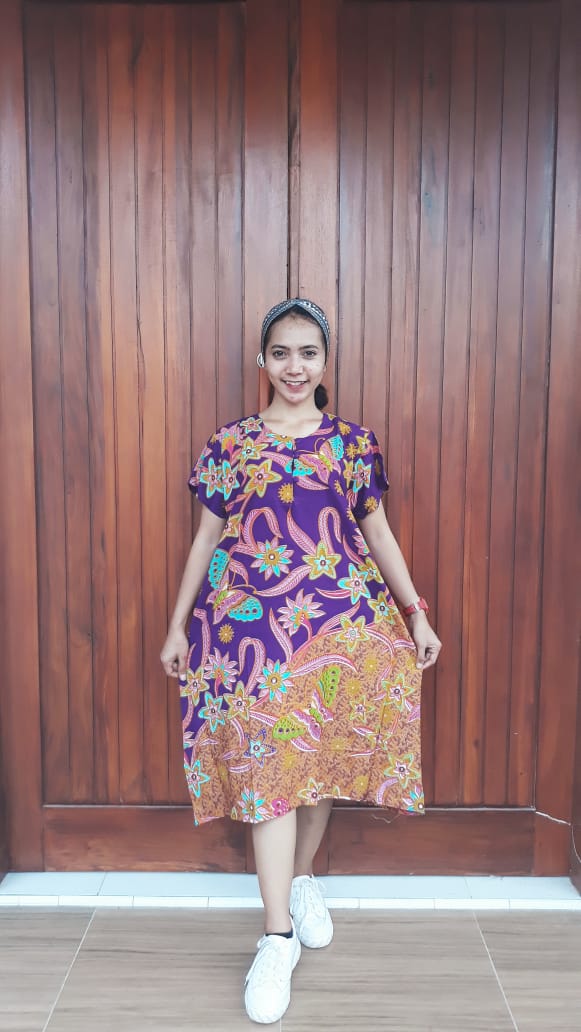 Baju Daster Pendek Rayon Batik Merk Ratu Busana Bahan Adem