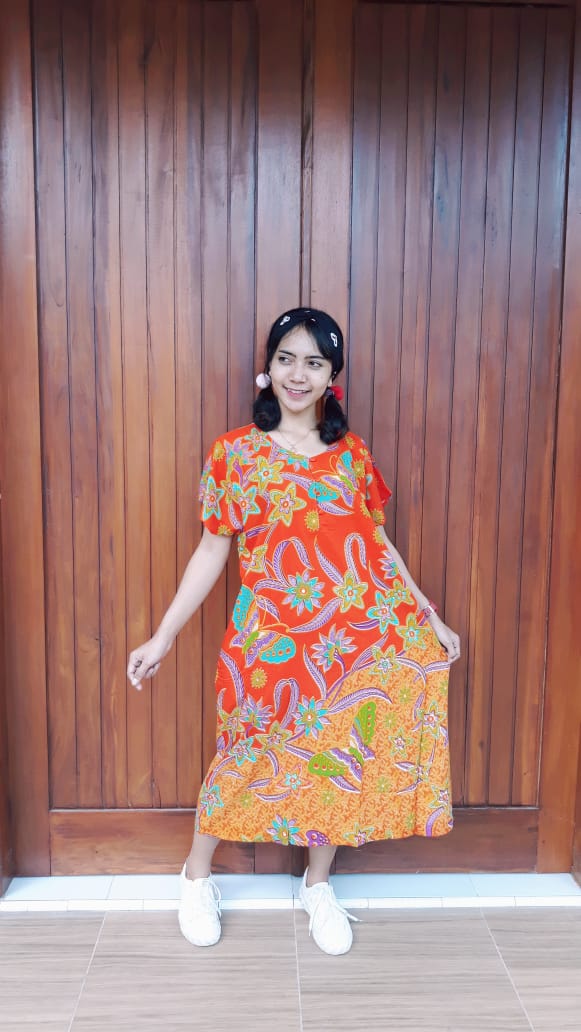 Baju Daster Pendek Rayon Batik Merk Ratu Busana Bahan Adem