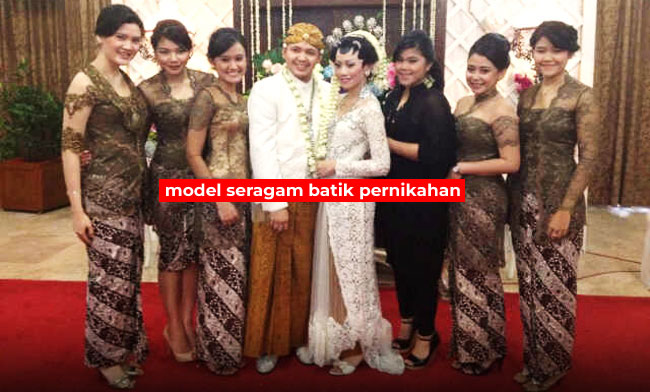 Jual Baju Seragam Batik Pria Keluarga Untuk Panitia Pesta Pernikahan Modern Harga Murah Model Seragam Batik Panitia Pernikahan / Bridesmaid / Sinoman