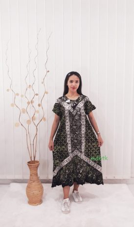 Baju Daster Batik Bahan Rayon Santung Model Payung Lengan Pendek