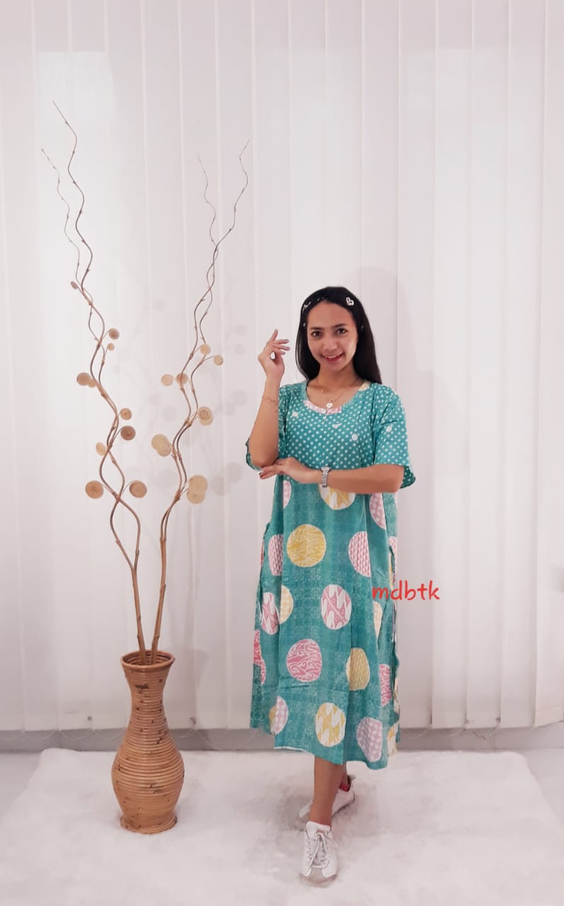 Baju Daster Batik Lengan Pendek Model Payung Bahan Rayon