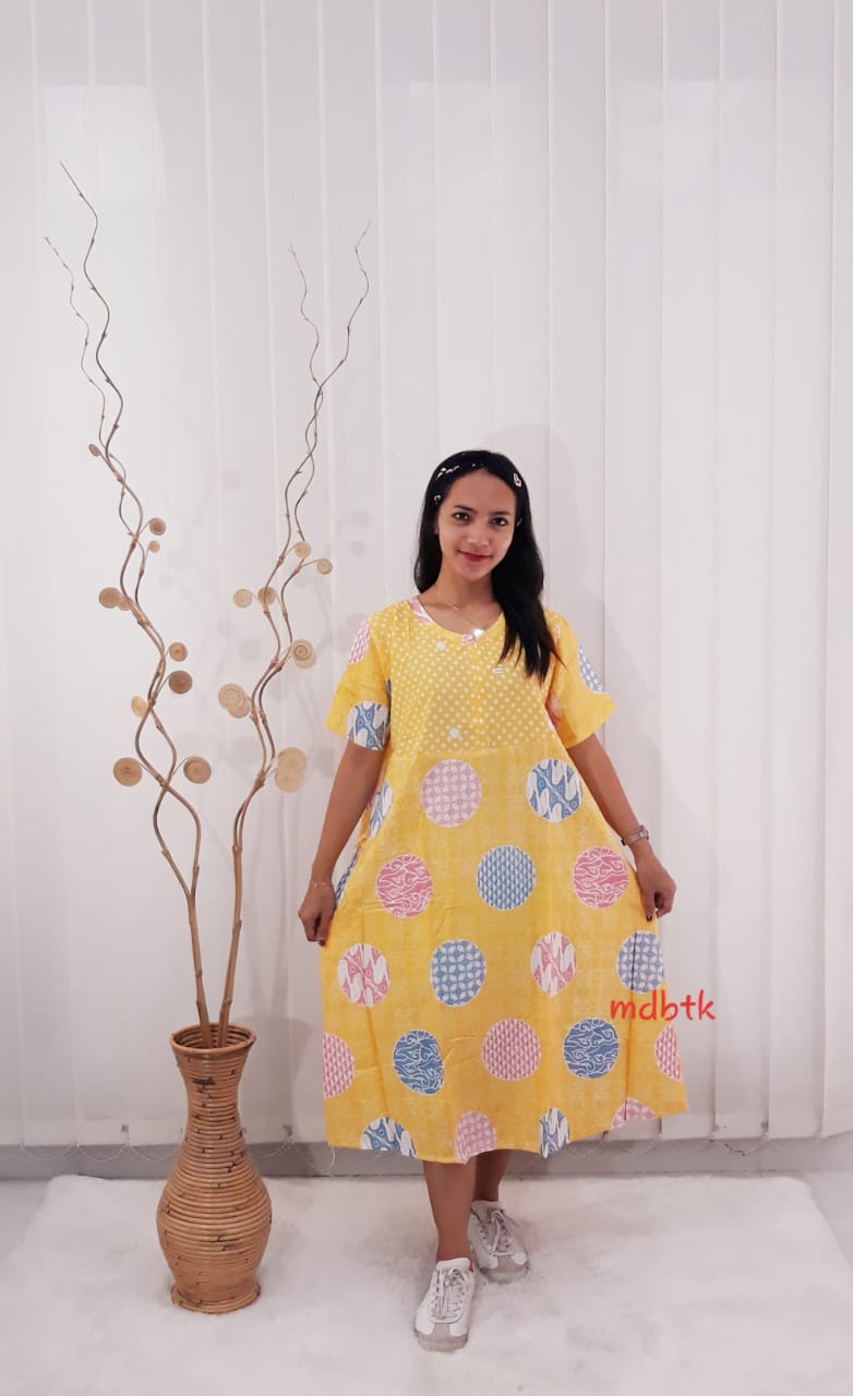 Baju Daster Batik Lengan Pendek Model Payung Bahan Rayon