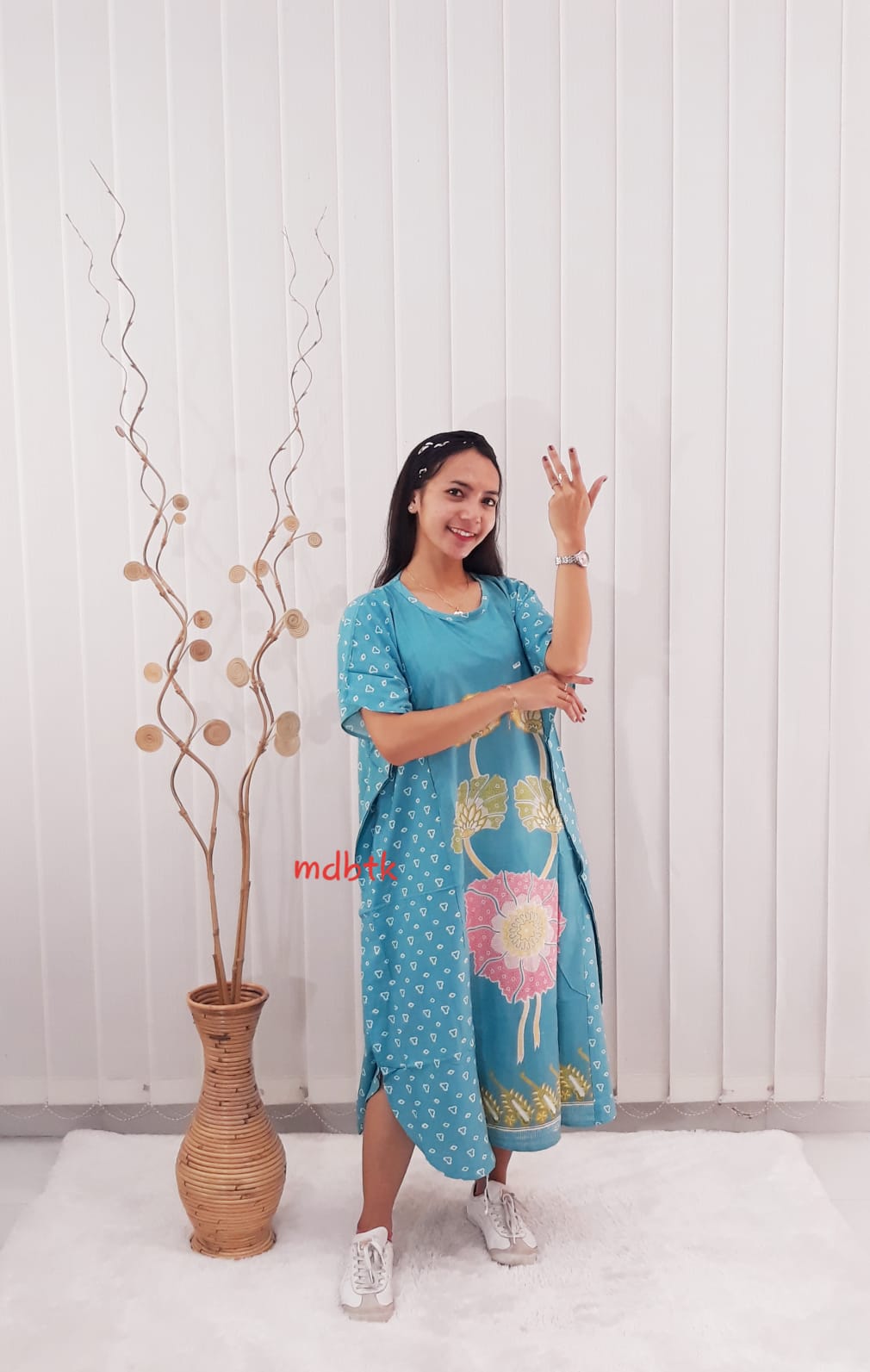 Baju Daster Batik Lowo Oblong Lengan Pendek Bahan Rayon