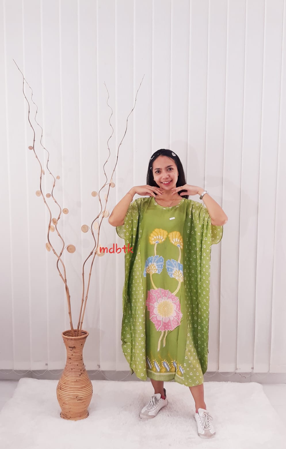 Baju Daster Batik Lowo Oblong Lengan Pendek Bahan Rayon
