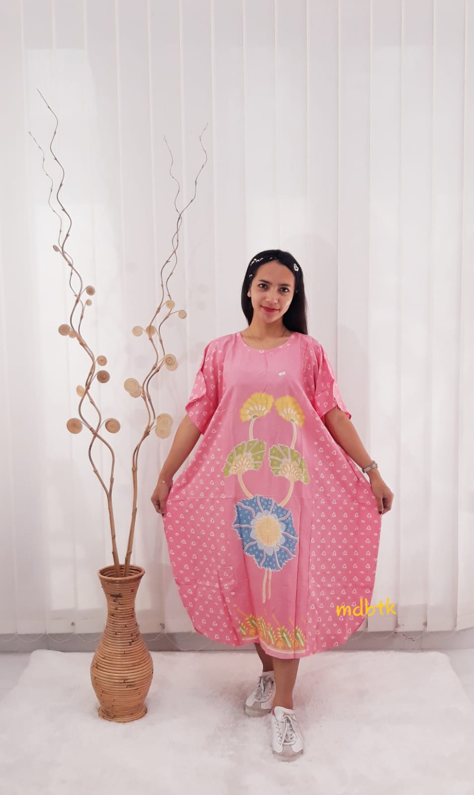 Baju Daster Batik Lowo Oblong Lengan Pendek Bahan Rayon