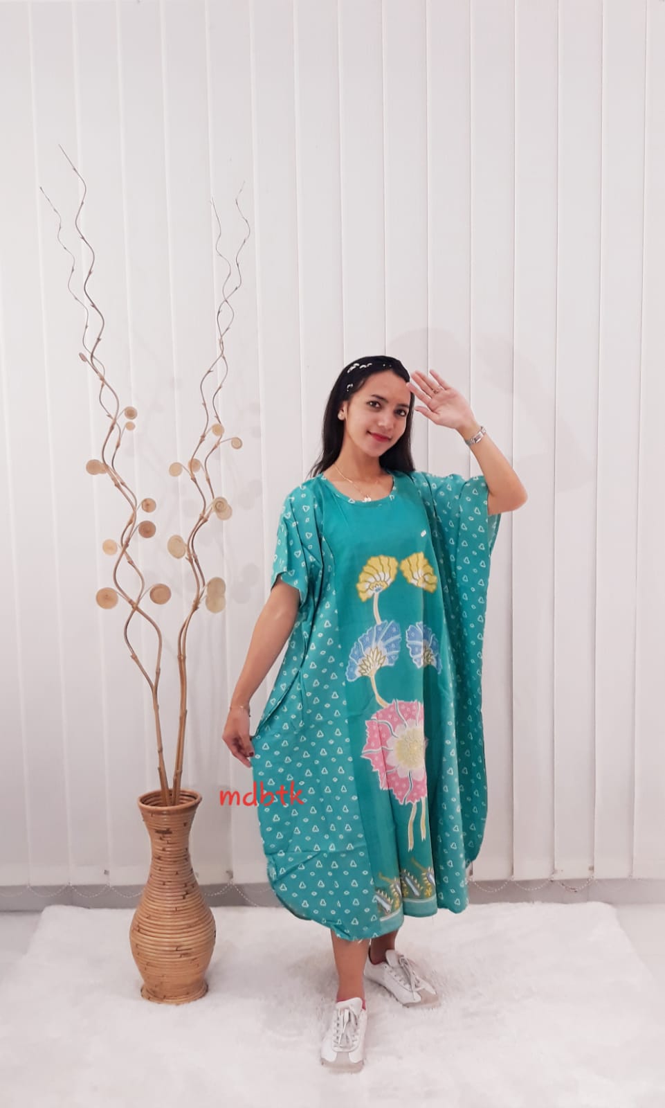 Baju Daster Batik Lowo Oblong Lengan Pendek Bahan Rayon
