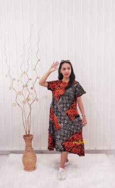 Baju Daster Batik Model Payung Santung Samitex Lengan Pendek