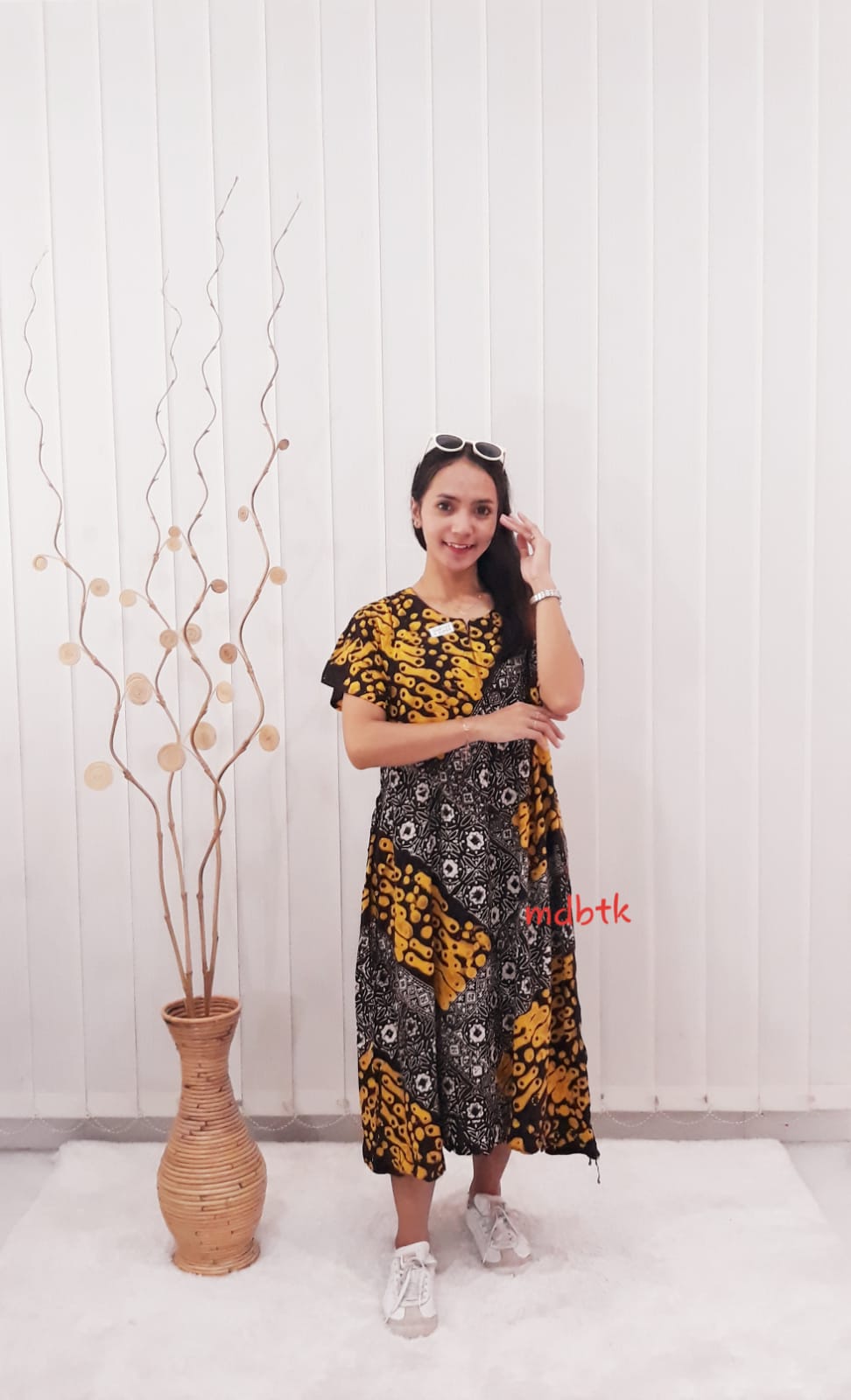 Baju Daster Batik Model Payung Santung Samitex Lengan Pendek