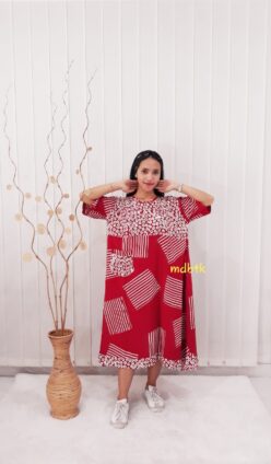 Baju Daster Batik Payung Bahan Rayon Adem Model Saku Depan