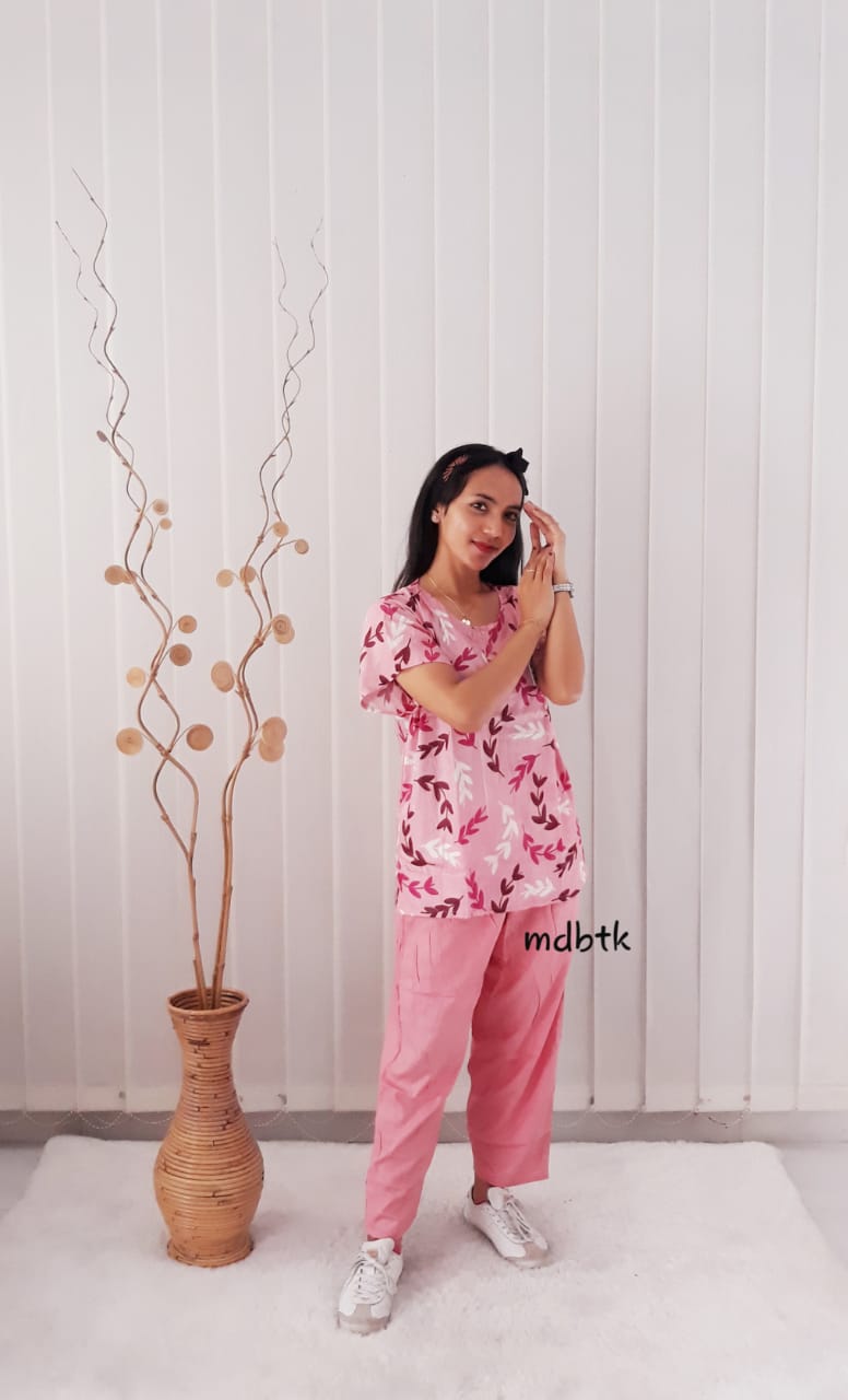 Baju Daster Batik Setelan Celana Panjang Lengan Pendek Grosiran Pekalongan