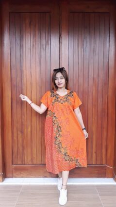 Baju Daster Ratu Busana Batik Grosiran Terlaris Lengan Pendek Warna (isi 5)