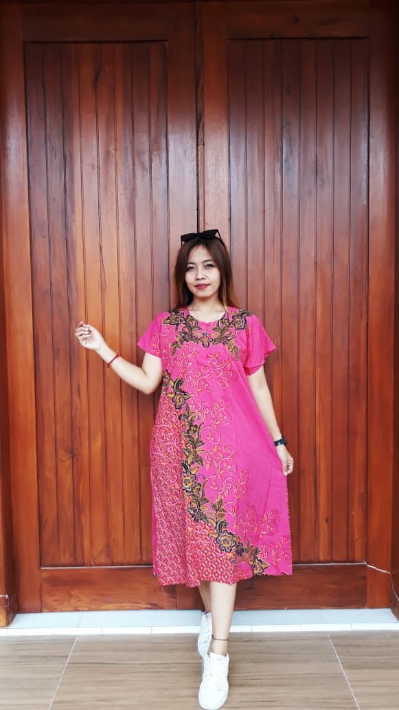 Baju Daster Ratu Busana Batik Grosiran Terlaris Lengan Pendek Warna (isi 5)