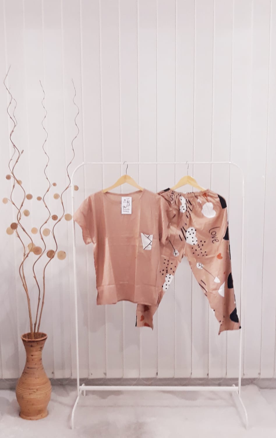 Baju Setelan Kulot Batik Panjang One Set Lengan Pendek Grosir Murah