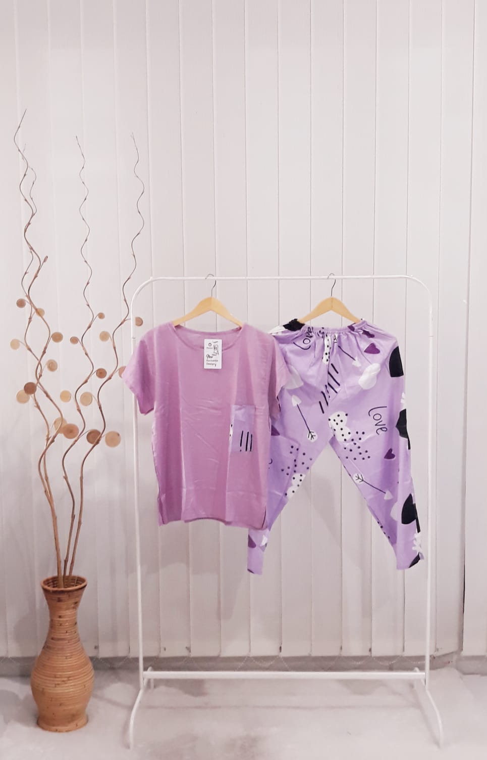 Baju Setelan Kulot Batik Panjang One Set Lengan Pendek Grosir Murah