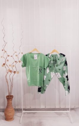 Baju Setelan Kulot Batik Panjang One Set Lengan Pendek Grosir Murah