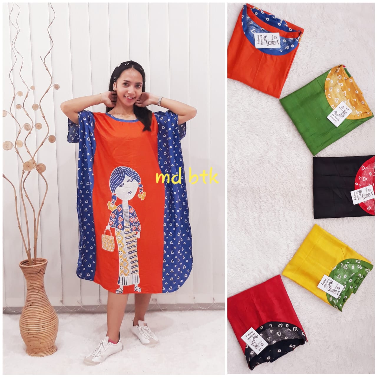 Baju Tidur Daster Batik Kelelawar Bu Tejo Rayon Murah Grosiran