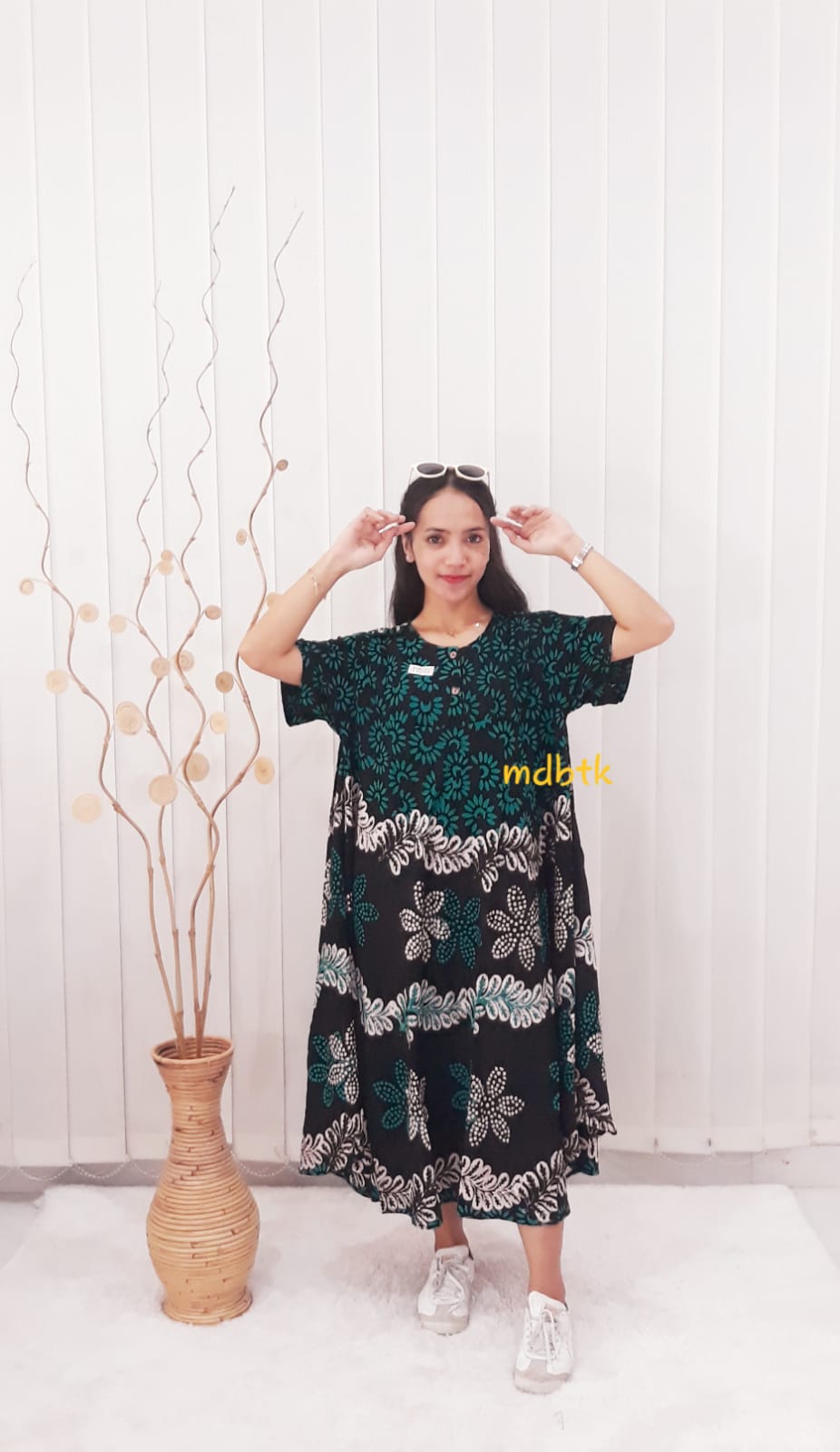 Daster Klok Batik Jumbo Bahan Santung Adem Grosiran Pekalongan