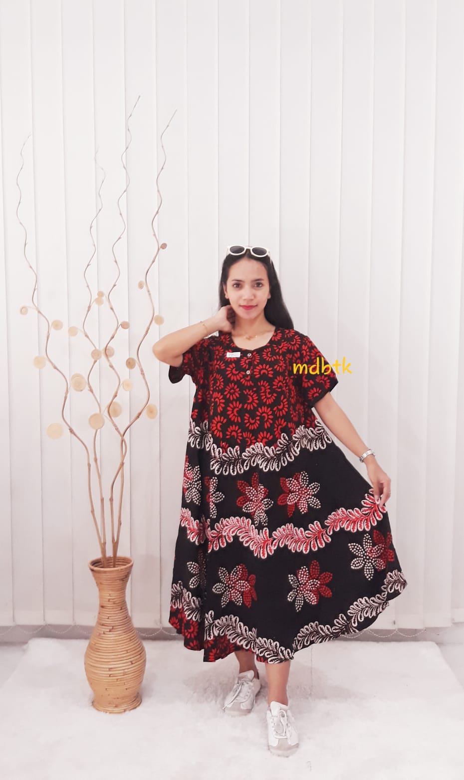 Daster Klok Batik Jumbo Bahan Santung Adem Grosiran Pekalongan