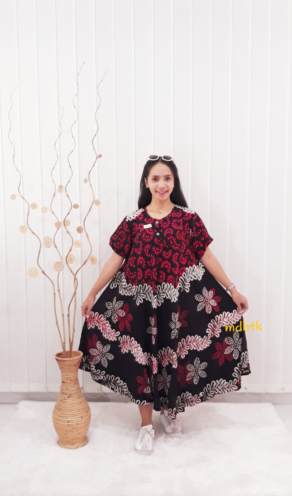 Daster Klok Batik Jumbo Bahan Santung Adem Grosiran Pekalongan