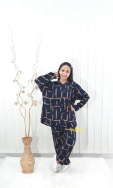 One Set Baju Setelan Batik Tie Dye Modern Lengan Panjang Rayon