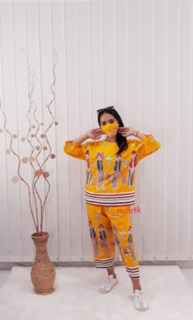 One Set Baju Setelan Kulot Batik Bu Tejo Bahan Katun