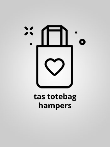 Tote Bag Hampers Wadah Bingkisan Tulisan Custom Warna Polos Kombinasi Batik 