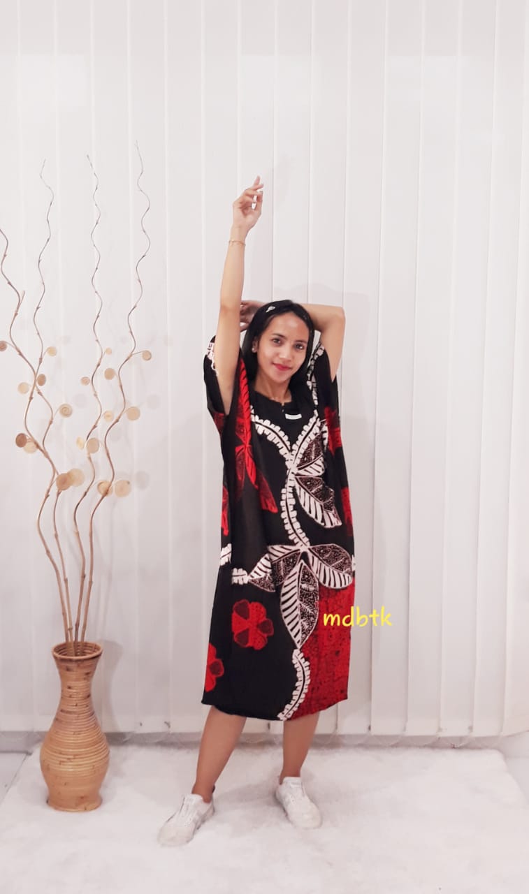 Baju Daster Tidur Model Kelelawar Batik Pekalongan Lengan Pendek Jumbo