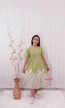 Baju Tidur Daster Batik Payung Busui Bahan Rayon Warna Pastel