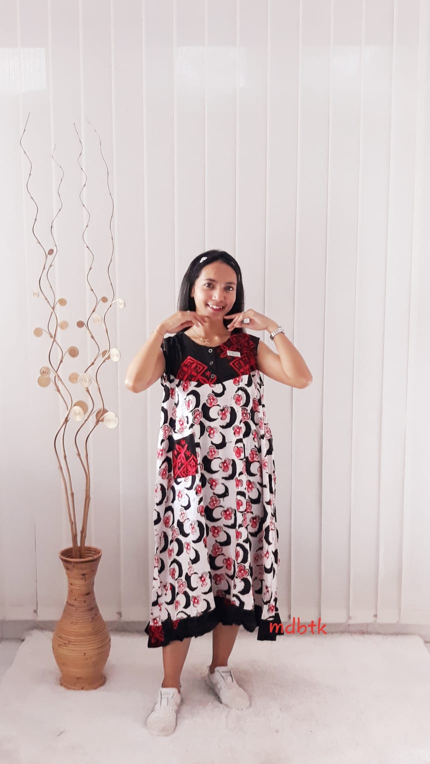 Baju Tidur Daster Batik Yukensi Bahan Rayon Pekalongan Warna