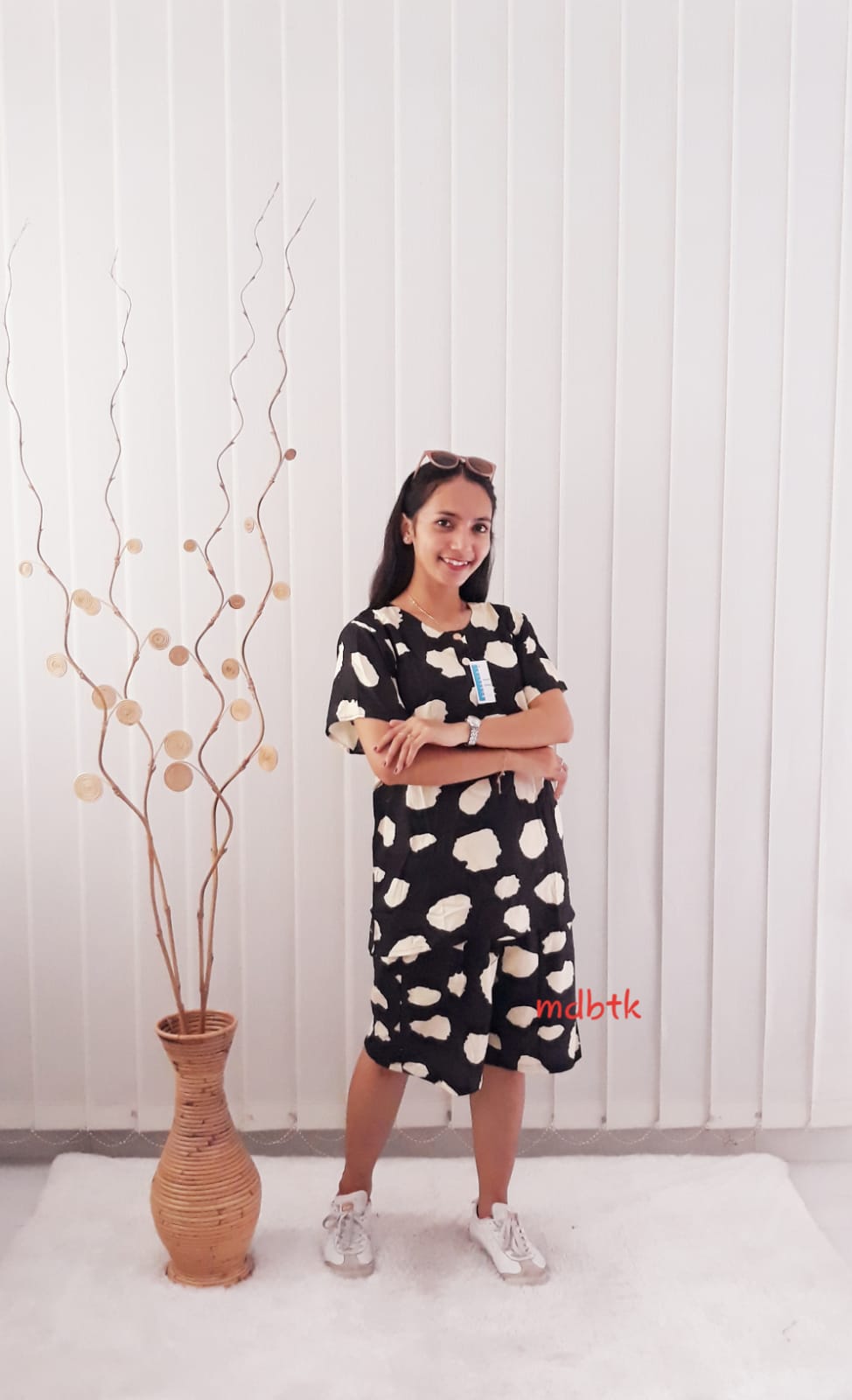 Baju Tidur Setelan Celana Pendek Batik Bahan Rayon Adem Grosir