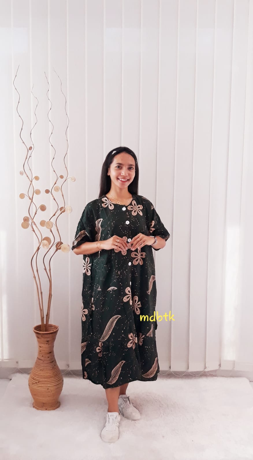 Daster Batik Jumbo Pekalongan Lengan Pendek Bahan Rayon Tebal