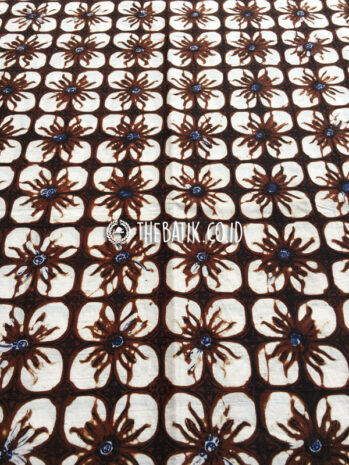 Kain Batik Klasik Sogan Motif Kawung Prabu Gaya Yogyakarta