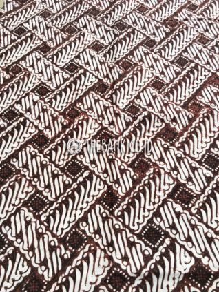 Kain Batik Klasik Jogjakarta Lawasan Motif Parang Anyaman Besek