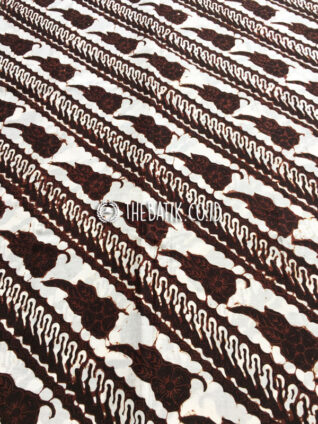 Kain Batik Jogja Klasik Parang Seling Kembang Sogan Antik