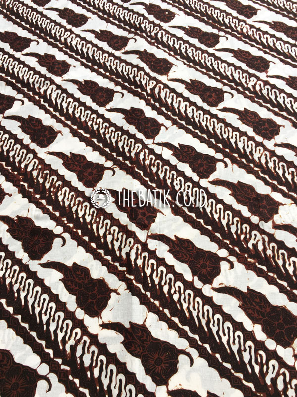 Kain Batik Jogja Klasik Parang Seling Kembang Sogan Antik