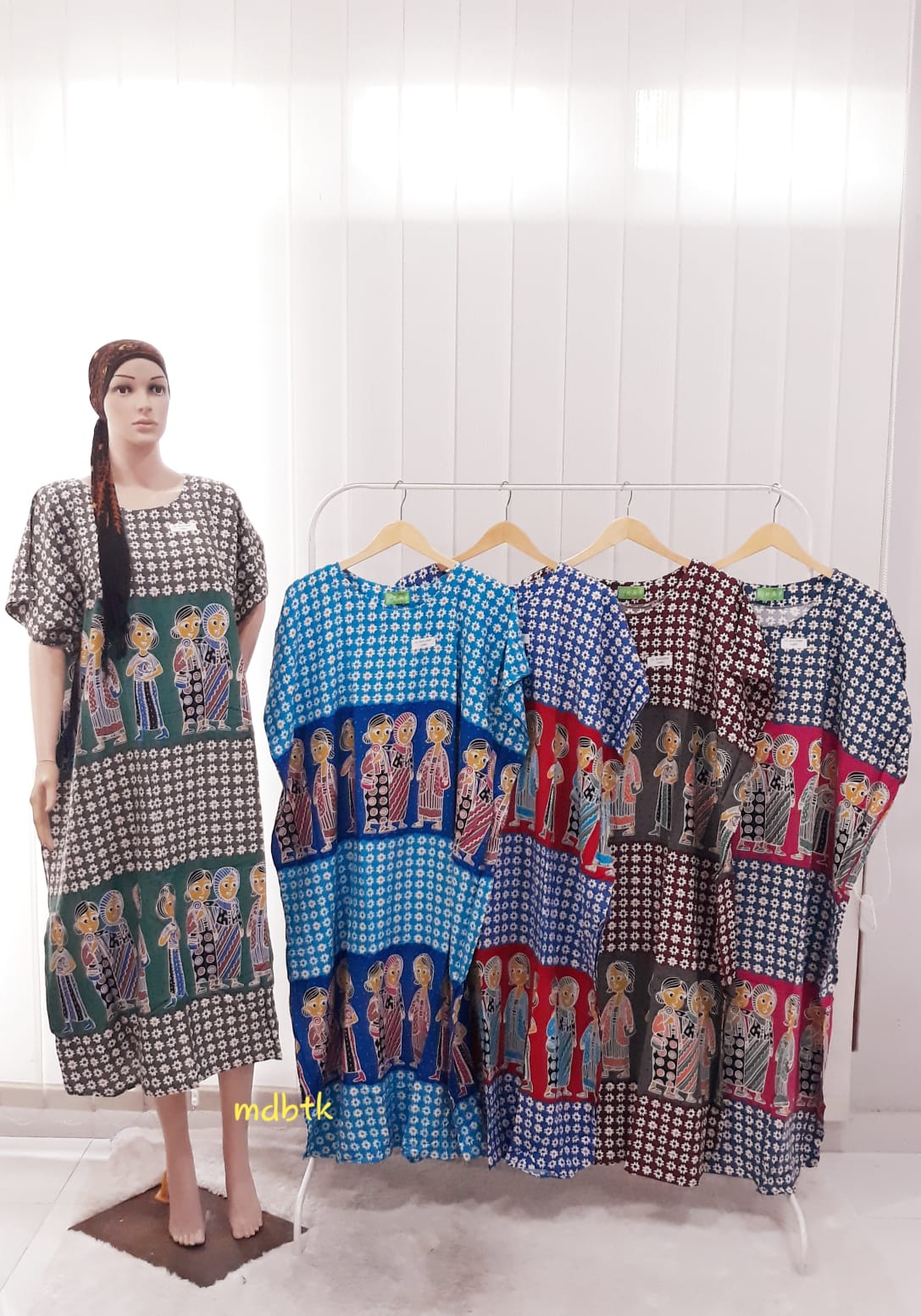 Baju Tidur Daster Batik HAP Oblong Bahan Rayon Grosir Seri Murah